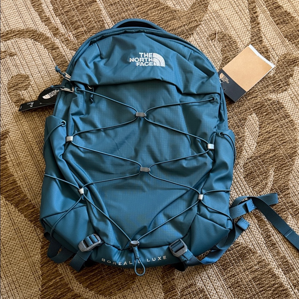 The North Face Women’s BOREALIS  LUXE Blue/teal Backpack - BNWT - Picture 7 of 11
